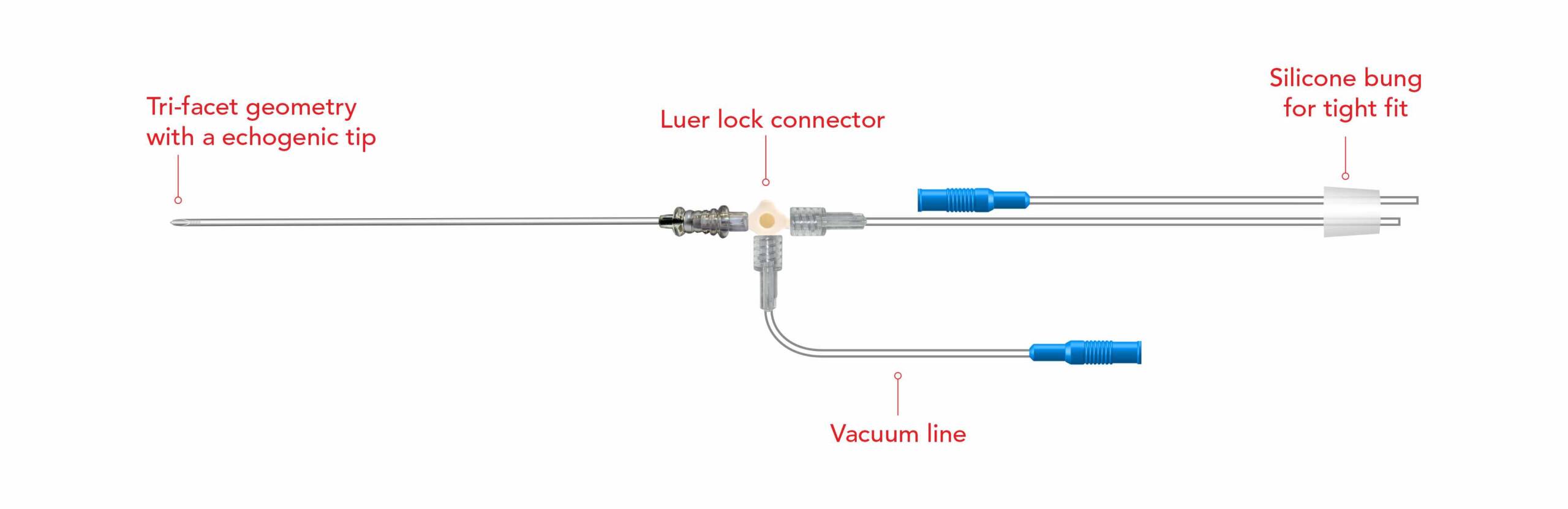 ACE-EF Single Lumen Ovum Pickup Needle with Easy Flush