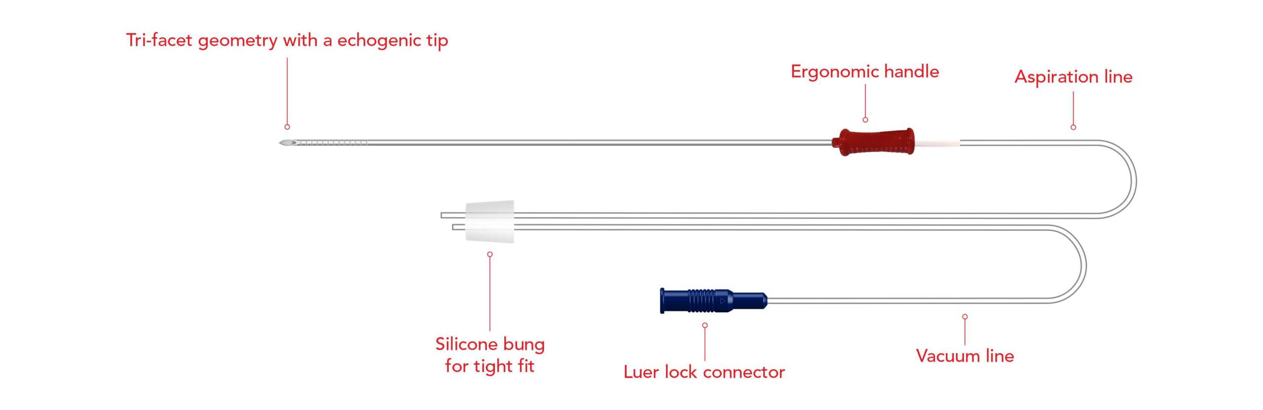 OPICK Single Lumen Ovum Pickup Needle with Knurling
